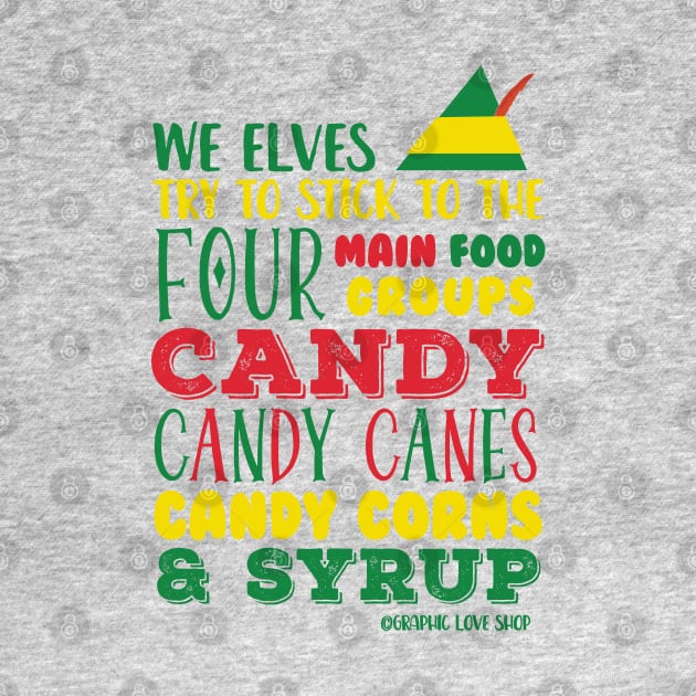 Candy, Candy Canes, Candy Corn, & Syrup © Graphic Love Shop by GraphicLoveShop